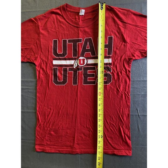Utah Utes Red Graphic Crew Neck Tee M&O Gold Youth Medium - Picture 4 of 6